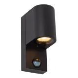 ZARO IR Wall spotlig. Outd.-Black-1xGU10-7W-IP65