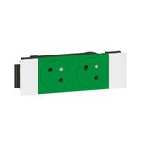 2X2P+E MOSAIC LINK 4M FB GREEN CLIPPAGE DIR SURFACE