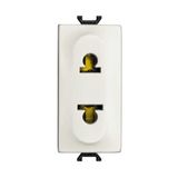 2P+T 16A socket outlet EuroUS White - Chiara