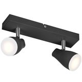 LED SPOT PEAR BLACK 2 x 4.3W 2700K GU10