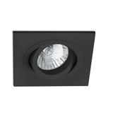 RADON ADJUST BLACK RECESSED LAMP SQUARE GU10