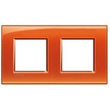 LL - cover plate 2x2P 71mm deep orange