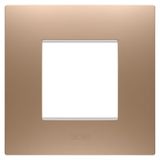 EGO INTERNATIONAL PLATE - IN PAINTED TECHNOPOLYMER - 2 MODULES - SOFT COPPER - CHORUSMART