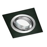 Helium Recessed Light SQ Black