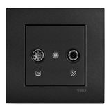 Novella-Trenda Black Sat Socket Trans (Sat-TV) (8-11dB)