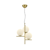 Pure pendant 3-pc E14 matt brass