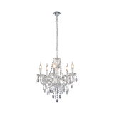 Luster chandelier 5-pc E14 transparent