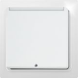 Key card switch in E-Design65, pure white glossy