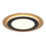 Morgan LED ceiling lamp 45 cm matt black/gold