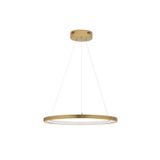 Triac Dimmable Brass Gold Aluminium   & Acrylic  LED 35 Watt 230 Volt  932Lm 3000K IP20   D: 60 H: 120 cm Adjustable Height