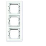 1723-280 Cover Frame Busch-axcent® white glass