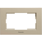 Karre Plus Accessory Bronze Two Gang Flush Mounted Frame