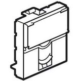 Faceplate Mosaic - for single Keystone connector - 2 modules - white