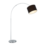 Hotel floor lamp curve E27 black