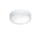 Ceiling Lamp White Round Leros