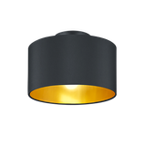 Hostel ceiling lamp E14 matt black/gold