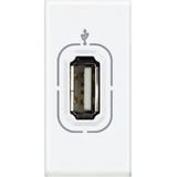 USB socket LivingLight 1 module white