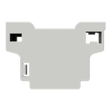 Support for DIN bar for 1-2-3 modules, versionable 0 gang White - Chiara