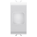 SINGLE INDICATOR LAMP - OPAL - 1 MODULE - GLOSSY WHITE - CHORUSMART