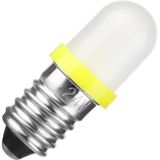 E10 Single Led T8.5x28 12V 20mA AC/DC Diffused Yellow 20Khrs