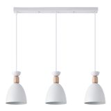 Cloe Linear Pendant Lamp 3xE27 White