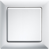 Rocker switch 55x55mm, pure white glossy