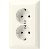 2G Schuko socket AS5015