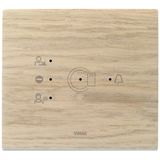 Transponder plate 3M wood white oak