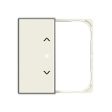 SRB-2-85BL Cover plate - free@home / KNX 2-gang sensors - Blind - Soft White for Venetian blind Two-part button White - Sky Niessen