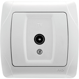 Carmen White TV Socket Transitive (8-12-dB)