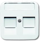 1800-214 CoverPlates (partly incl. Insert) carat® Alpine white