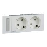 ***Socket outl. double DA 45?© OSI, white