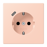 SCHUKO socket with USB type C LC32112 LC1520-18C234