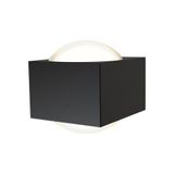 Misano Square IP65 Bi-Directional Wall Light Warm White Black