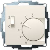 UP room controller, RAL1013 matt 55x55, 5-30C, AC 230V, 1CO, 10A/5A, heating/cooling switch