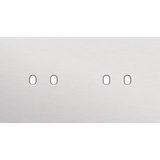 Twofold faceplate, horizontal 71 mm centre distance, for double switch