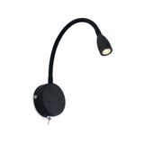 LOKE BLACK READER LAMP 3W 3000K