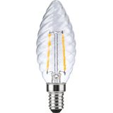 LED E14 Fila Twisted Candle C35x100 230V 120Lm 2W 922 AC Clear Dim