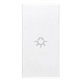 Axial button 1M light symbol white