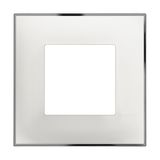 CLASSIA - COVER PLATE 2P WHITE CHROME