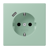 SCHUKO socket with USB type C LC32041 LC1520-18C217