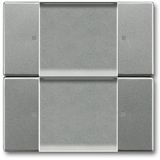 6736/01-803 CoverPlates (partly incl. Insert) Remote control grey metallic