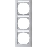 M-Pure frame, 3-fold with label holder, vertical mounting, aluminum,