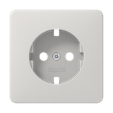 Zentralplatte für SCHUKO® Steckdosen, Thermoplast, Serie CD, lichtgrau