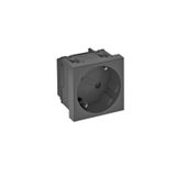 STD-D3S SWGR1 Socket 33°, single protective contact 250V, 10/16A