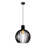 Lucide MIKAELA - Pendant light - Ø 35 cm - 1xE27 - Black