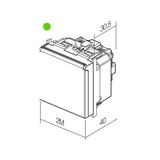 SOCKET SCHUKO+KS+COVER 2P+E 16A 250V~ 2M GT 6217684