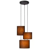 MAYA Pendant light-Black-Ø50-3xE27-40W-Cotton