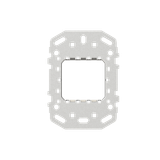 N2371.9V Frame 1 module 1 gang Stainless steel - Zenit