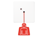 Signal device Pullcord/disabl. WC c. s., wh.